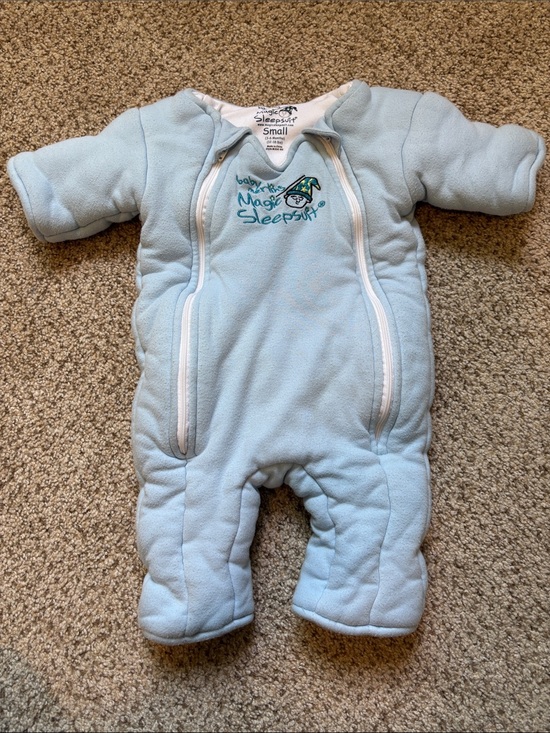 Baby Merlin Other - Baby Merlin’s Magic Light Blue Sleepsuit Size Small 3-6 Months 100% Cotton